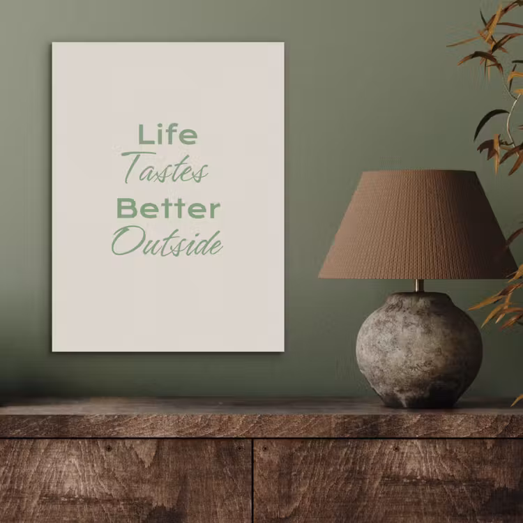 Tekst - Sierlijk - Letters - Groen PET vilt klein -sfeer2