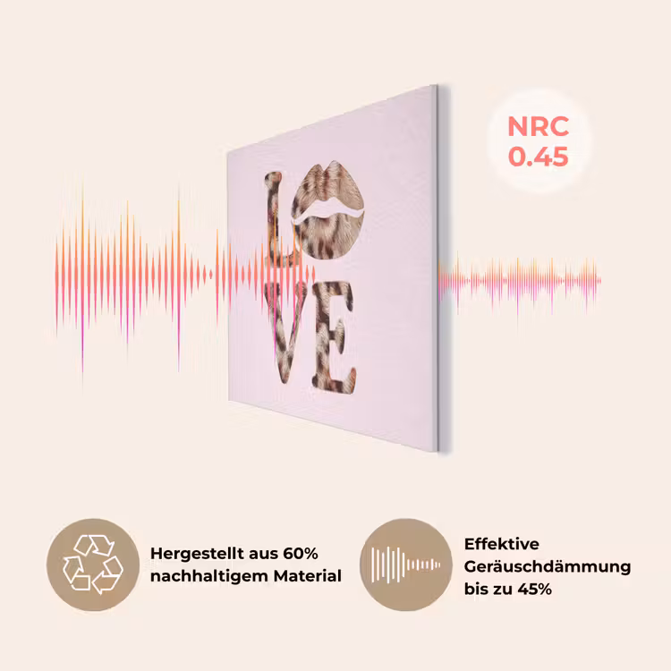 Tekst - Love - Pantervacht - Lichtroze PET vilt klein -USP_DE