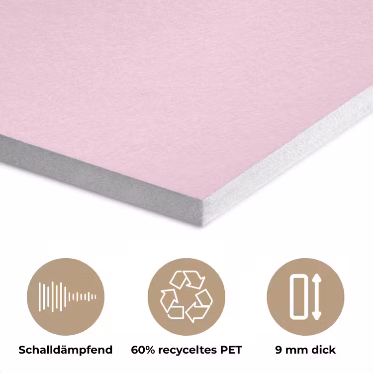 Tekst - Roze - Love - Hart PET vilt klein -closeup_DE
