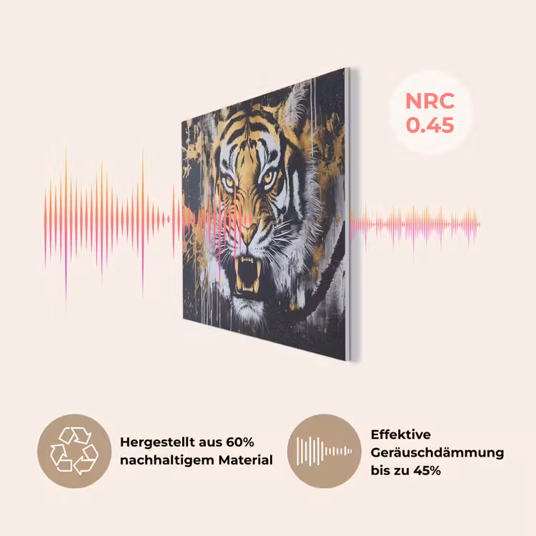 Tijger - Verfspatten - Goud PET vilt klein -USP_DE