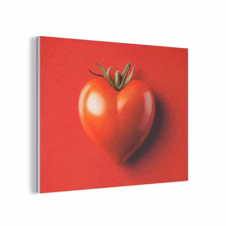 Tomaat - Rood - Hart PET vilt klein -3d