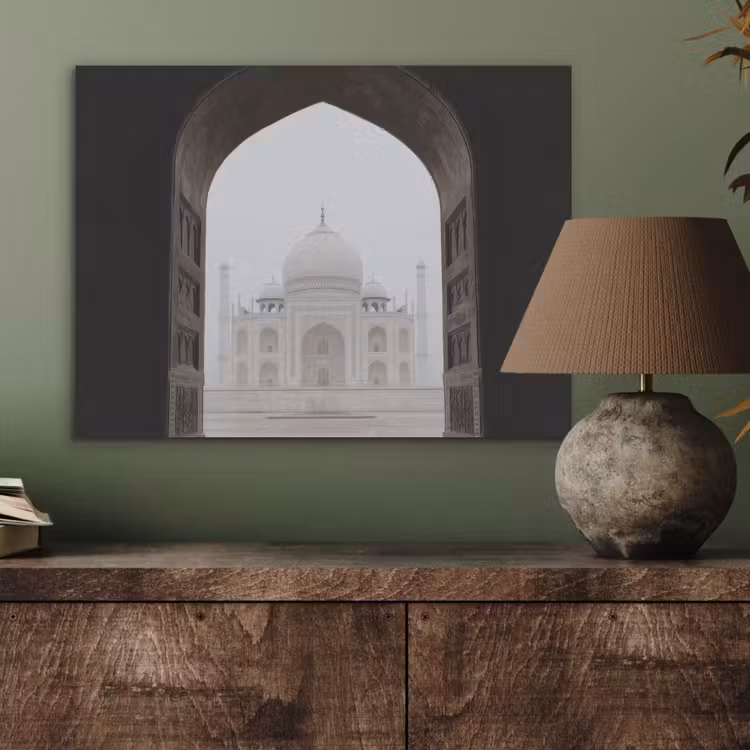 Donkere poort - Symmetrische koepel - Minaretten PET vilt klein -sfeer2