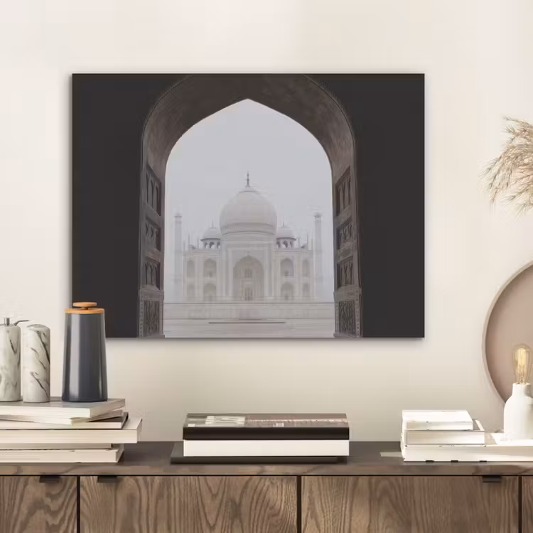 Donkere poort - Symmetrische koepel - Minaretten PET vilt klein -sfeer1