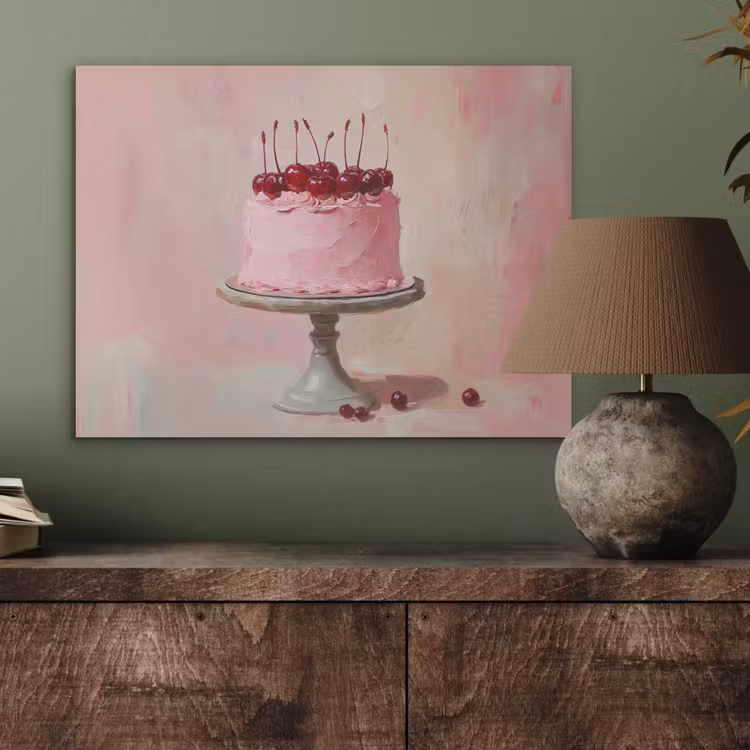 Taart - Pink - Cherry PET vilt klein -sfeer2