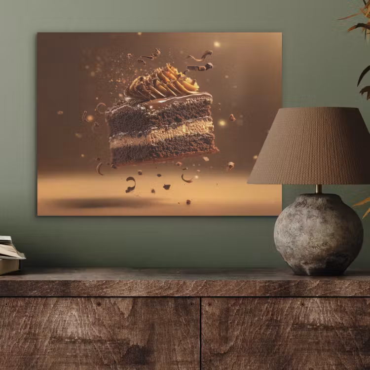 Taart - Chocolade - Eten - Brownie PET vilt klein -sfeer2