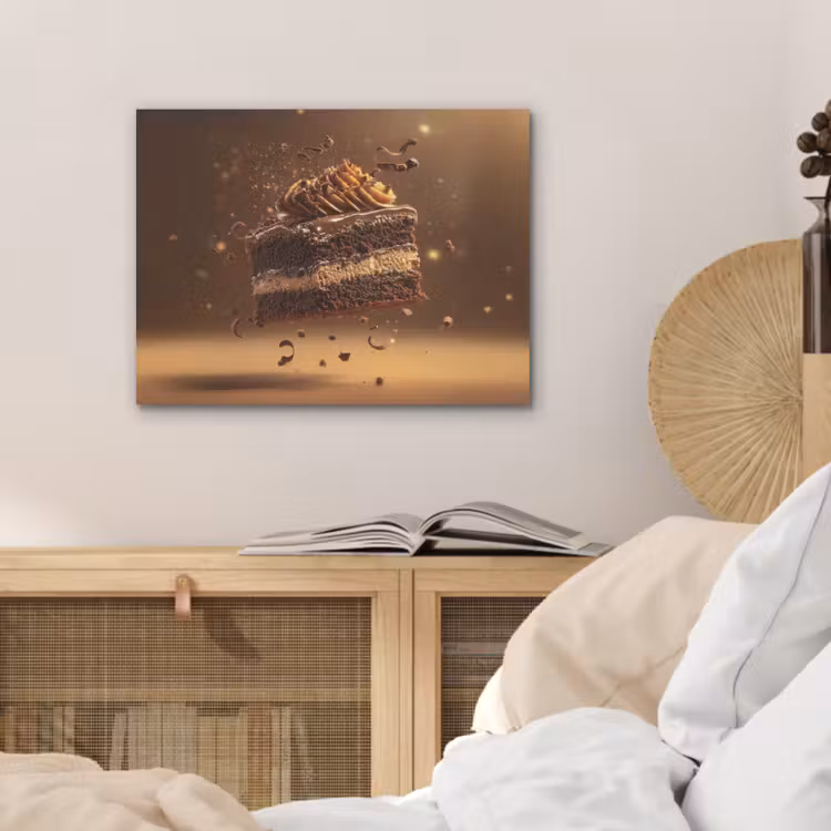 Taart - Chocolade - Eten - Brownie PET vilt klein -sfeer3