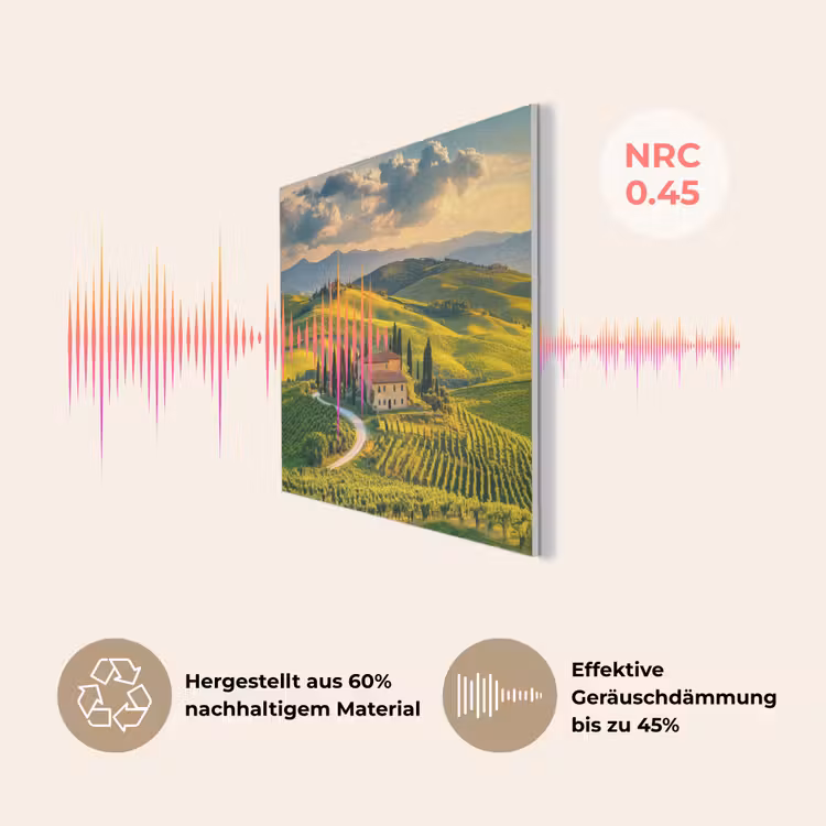 Toscane - Landschap - Wijngaarden PET vilt klein -USP_DE