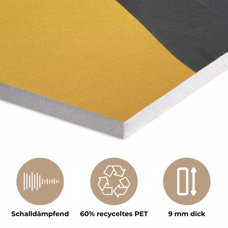 Toekan - Minimalistisch - Snavel - Oranje PET vilt klein -closeup_DE