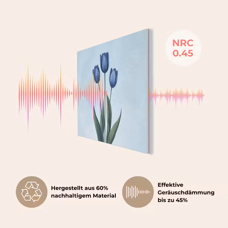 Tulpen - Blauw - Bladeren PET vilt klein -USP_DE