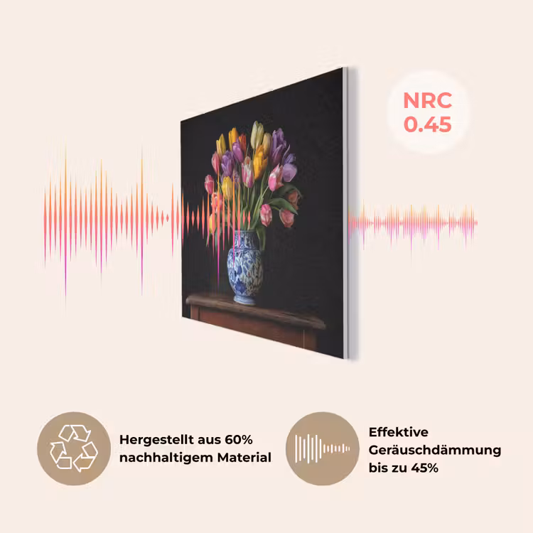 Tulpen - Kleuren - Hout - Vaas PET vilt klein -USP_DE
