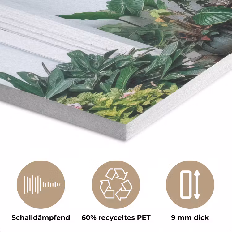 Deur - Patronen - Planten PET vilt klein -closeup_DE