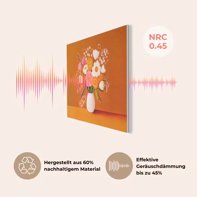 Vaas - Bloemen - Oranje PET vilt klein -USP_DE