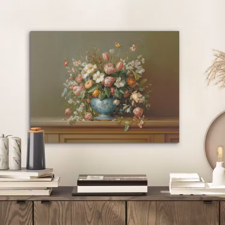 Vaas - Pastel - Kleuren - Bloemen PET vilt klein -sfeer1