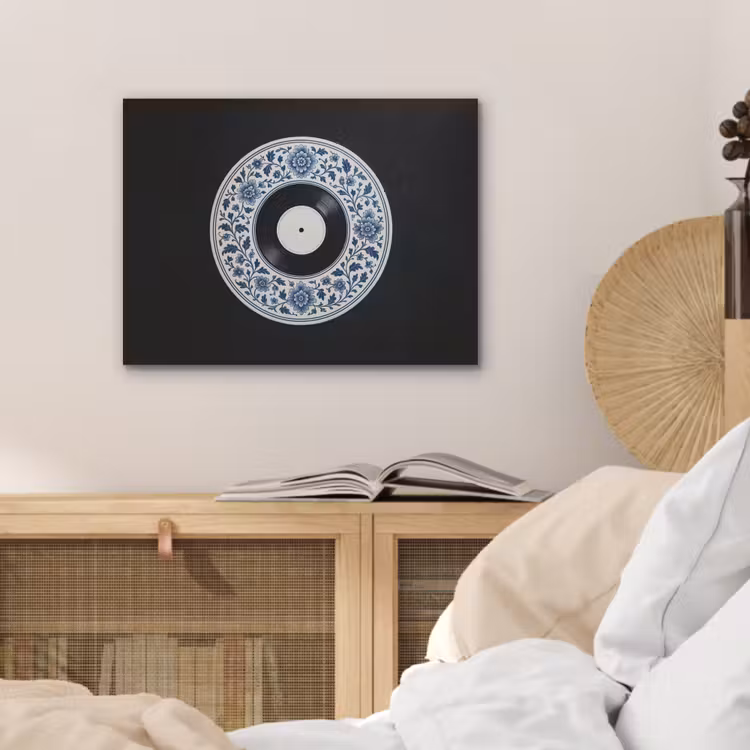 Vinyl - LP - Delfts Blauw - Muziek PET vilt klein -sfeer3
