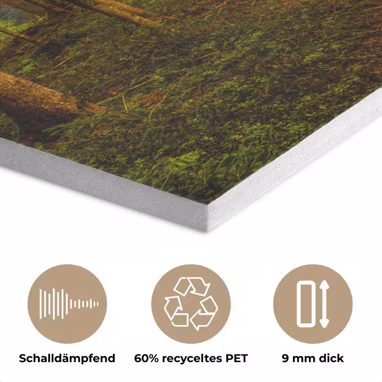 Bos - Natuur - Bomen - Landschap - Bladeren PET vilt klein -closeup_DE