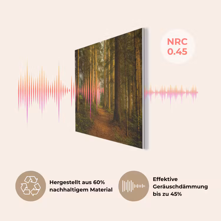 Bos - Natuur - Bomen - Landschap - Bladeren PET vilt klein -USP_DE