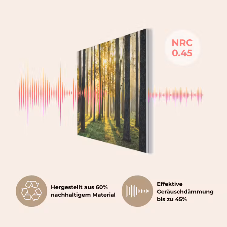 Bos - Zon - Bomen - Gras - Landschap - Natuur PET vilt klein -USP_DE