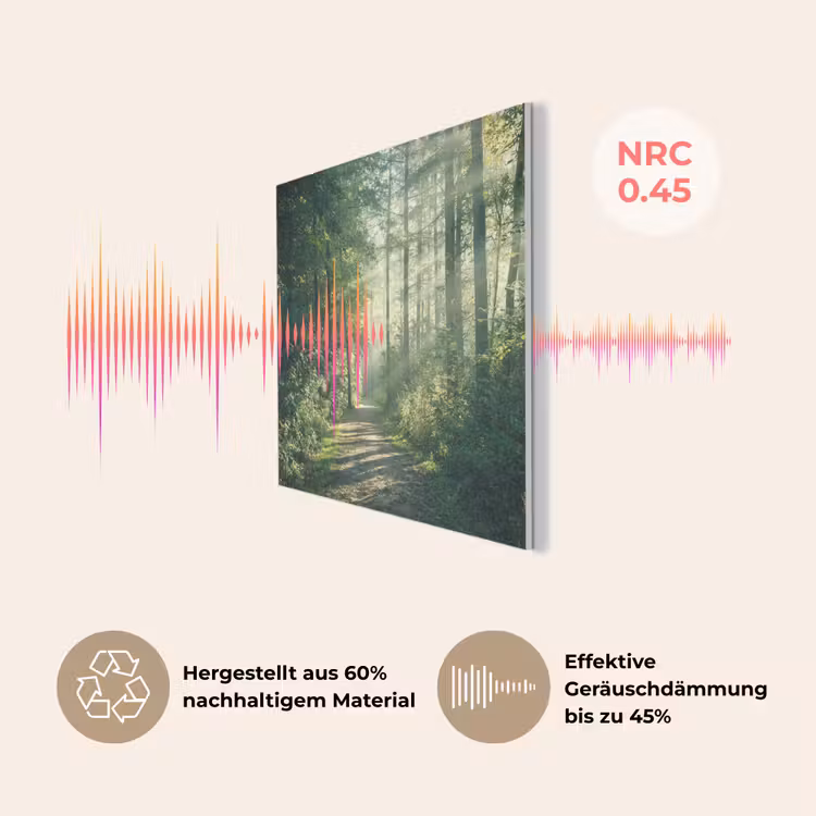 Bos - Pad - Zon - Bomen - Groen - Natuur PET vilt klein -USP_DE