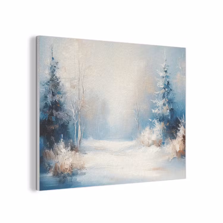 Bos - Winter - Natuur - Abstract - Sneeuw PET vilt klein -3d