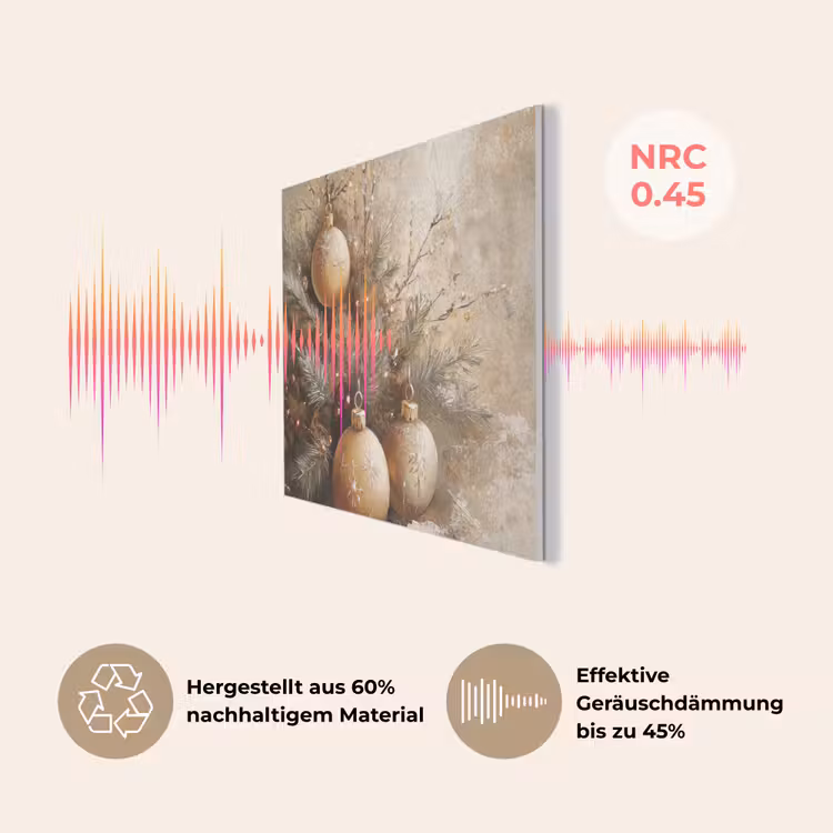 Kerst - Kerstballen - Beige - Goud PET vilt klein -USP_DE