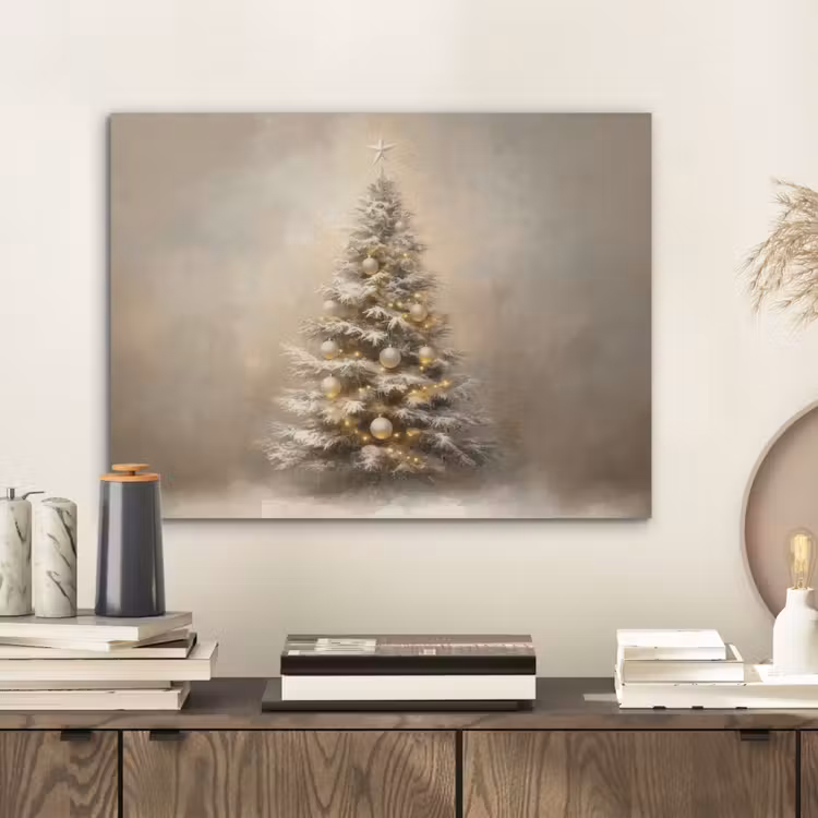 Kerst - kerstboom - Sneeuw - Art PET vilt klein -sfeer1