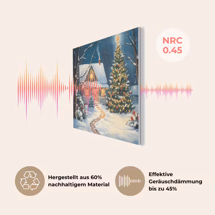 Kerst - Kerstboom - Winter - Huis - Sneeuw PET vilt klein -USP_DE