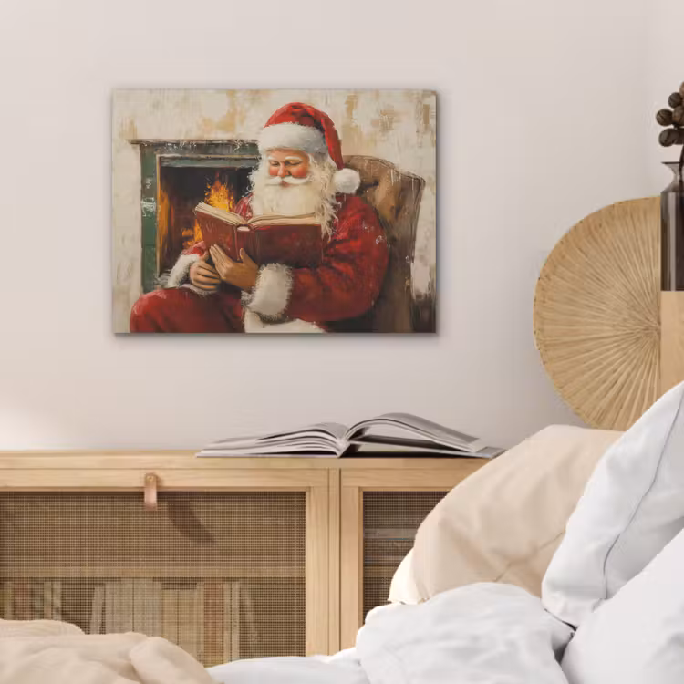 Kerst - Kerstman - Winter - Open Haard PET vilt klein -sfeer3