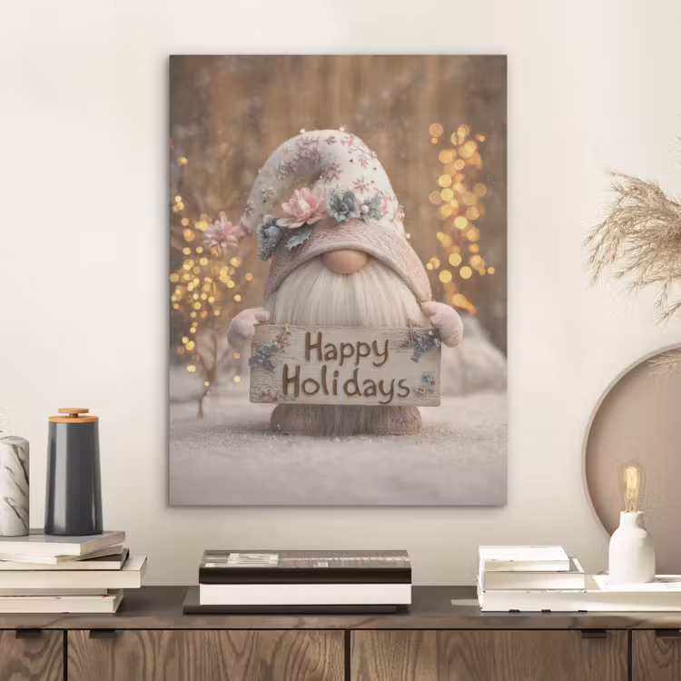 Kerst - Gnome - Bord - Kleurrijk PET vilt klein -sfeer1