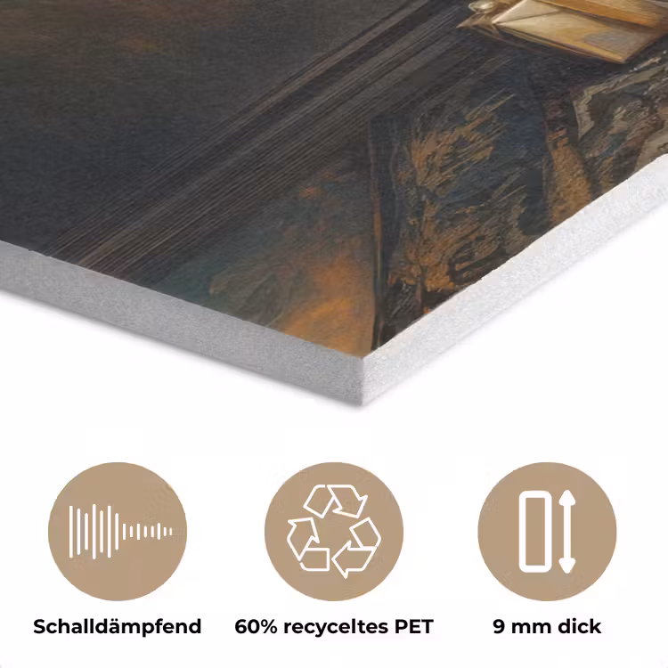 Kerstboom - Cadeaus - Goud PET vilt klein -closeup_DE