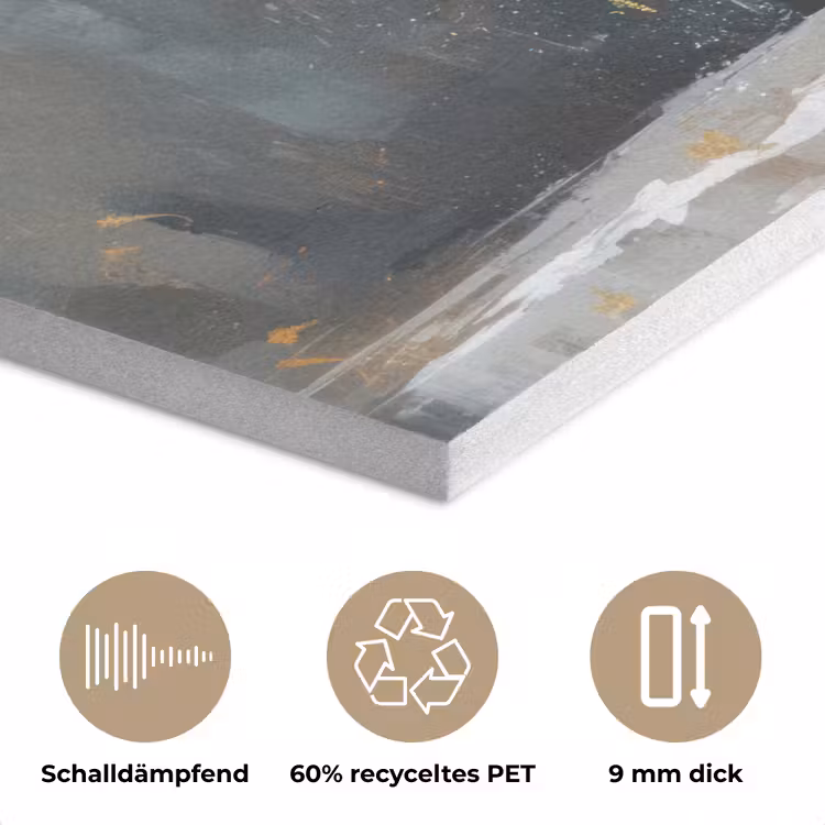 Kerstboom - Cadeaus - Rood - Goud PET vilt klein -closeup_DE