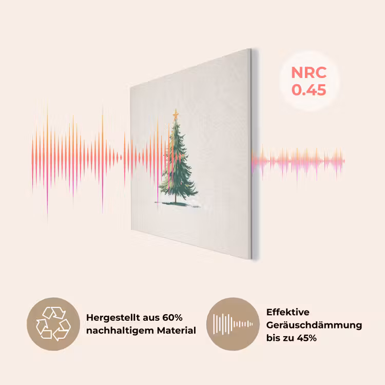 Kerstboom - Illustratie - Ster - Sneeuw PET vilt klein -USP_DE