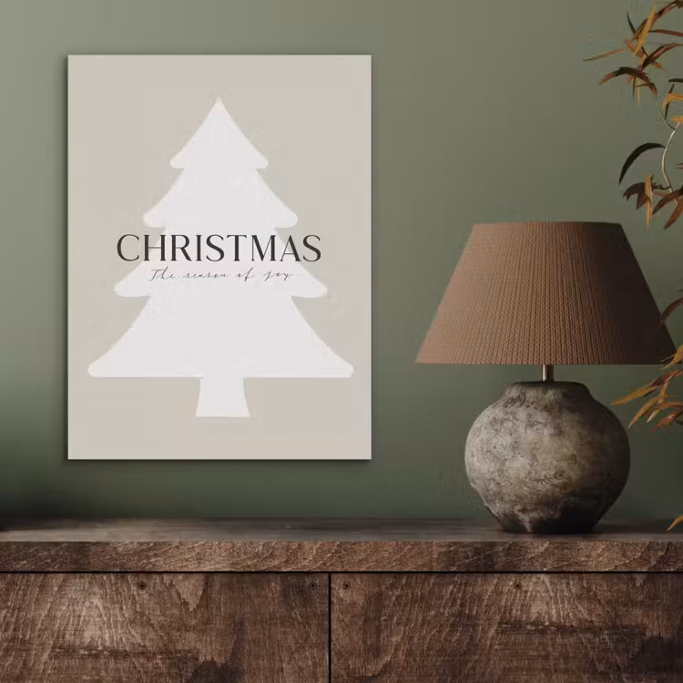 Kerstboom - Japandi - Christmas - Beige PET vilt klein -sfeer2