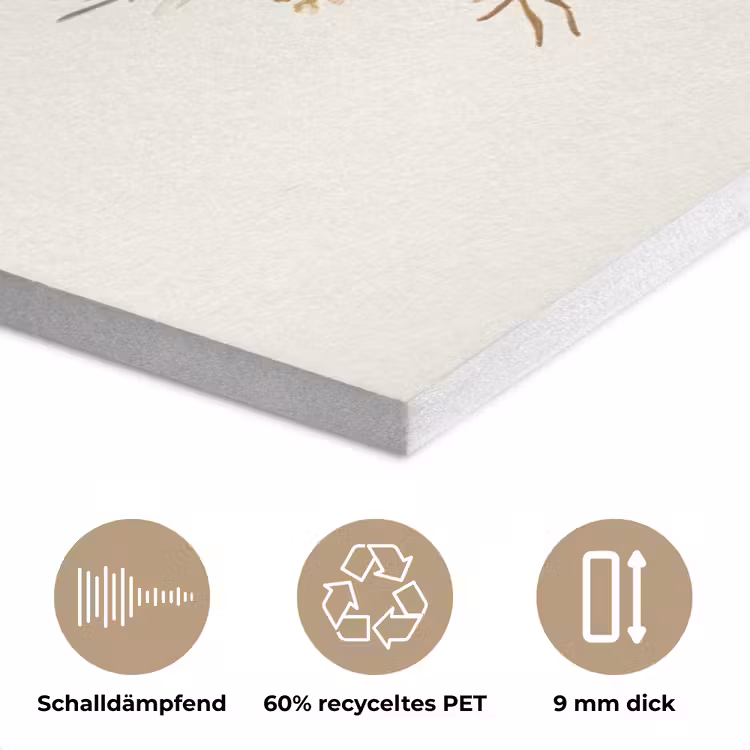 Kerstkrans - Kerst - Goud - Beige PET vilt klein -closeup_DE