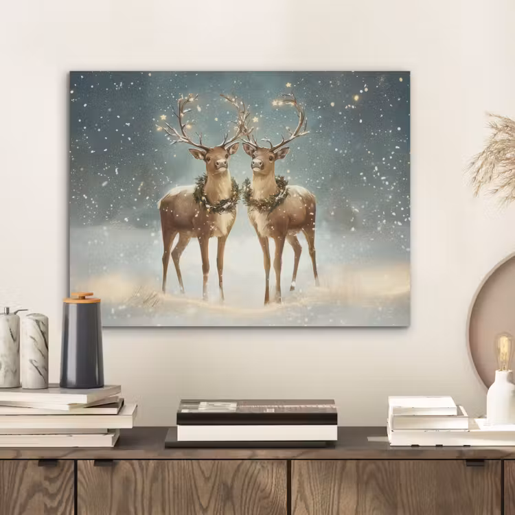 Kerstmagie - Winterwoud - Rendier PET vilt klein -sfeer1