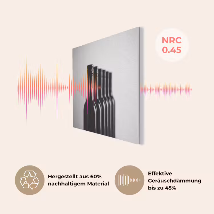 Wijnflessen - Zwart - Minimalistisch PET vilt klein -USP_DE