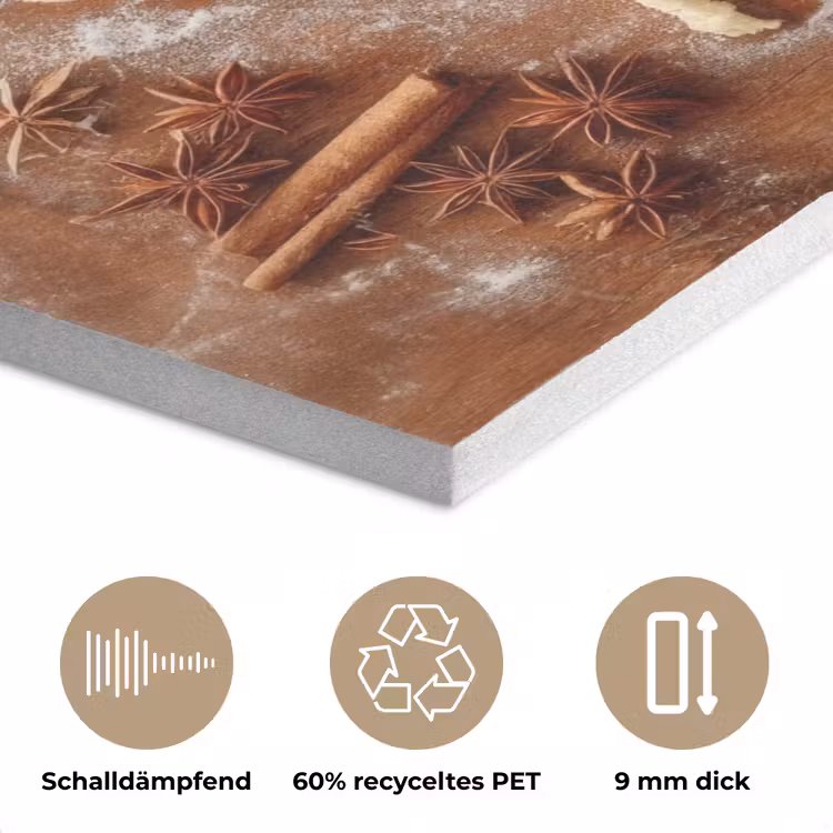 Wereldkaart - Koekjesdeeg - Warme baksfeer PET vilt klein -closeup_DE