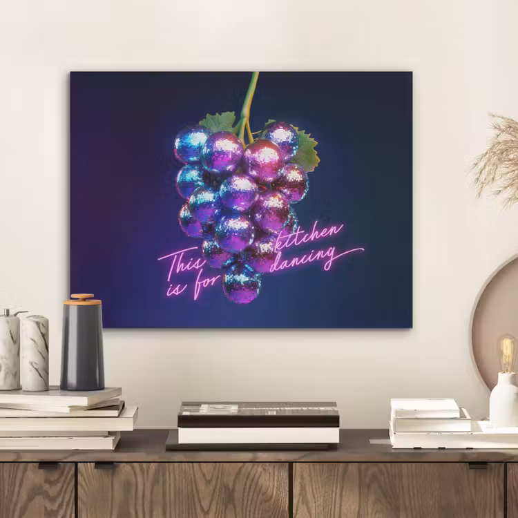 Quote - Neon - Disco - Druiven PET vilt klein -sfeer1