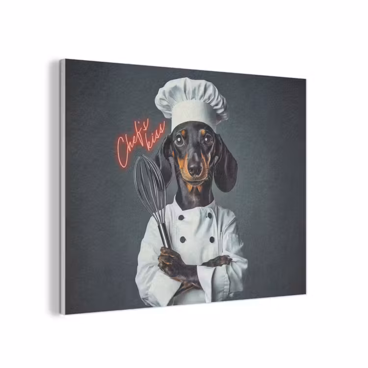 Quote - Neon - Hond - Kokskleding PET vilt klein -3d