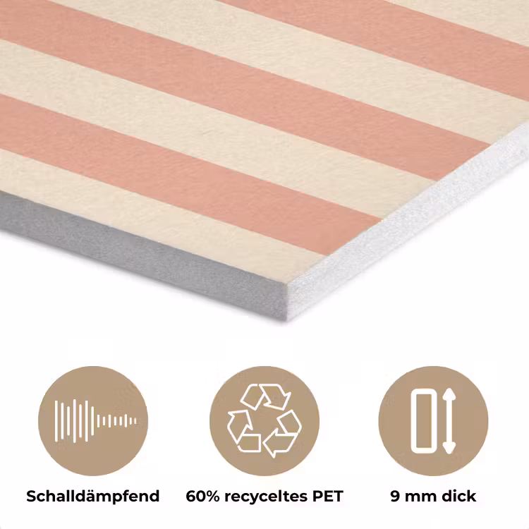 Quote - Zomer - Strepen PET vilt klein -closeup_DE