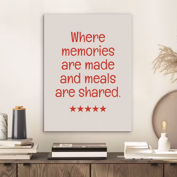 Quote - Sterren - Rood - Memories PET vilt klein -sfeer1