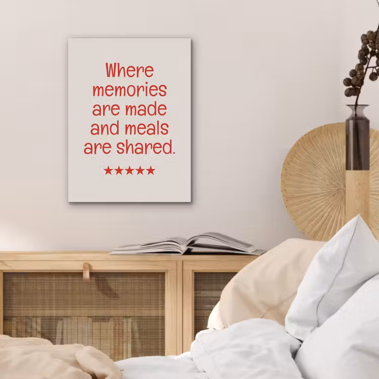 Quote - Sterren - Rood - Memories PET vilt klein -sfeer3
