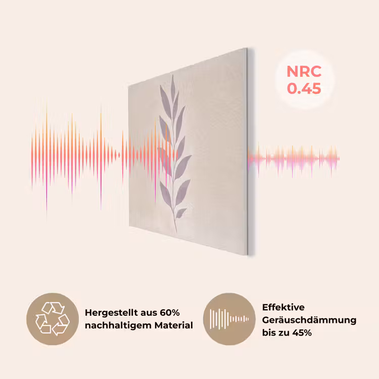 Tak - Bladeren - Minimalistisch - Beige PET vilt klein -USP_DE