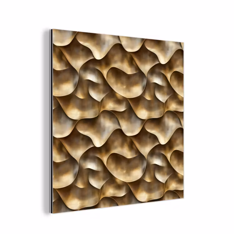 Abstract - Antiek - Goud aluminium wit klein 46 -3d
