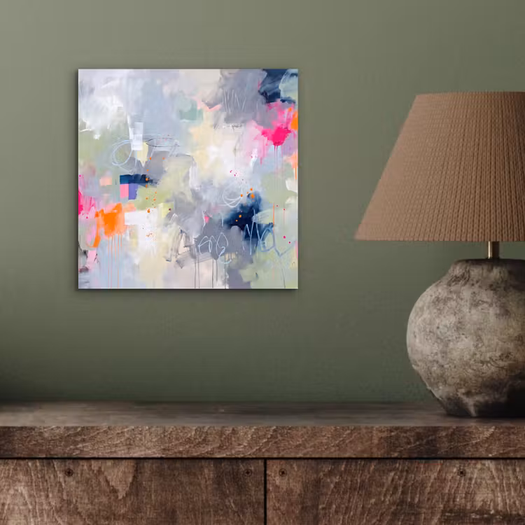 Abstract - Kleurrijk - Modern - Kunst aluminium wit klein -sfeer2