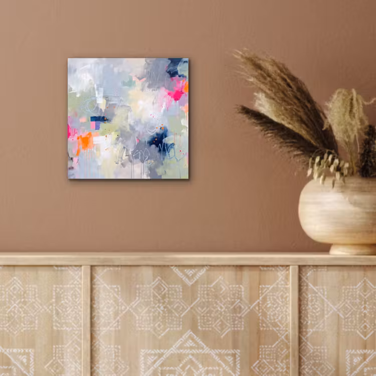 Abstract - Kleurrijk - Modern - Kunst aluminium wit klein -sfeer4