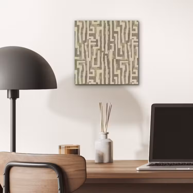 Abstract - Geometrisch - Groen aluminium wit klein 46 -sfeer5