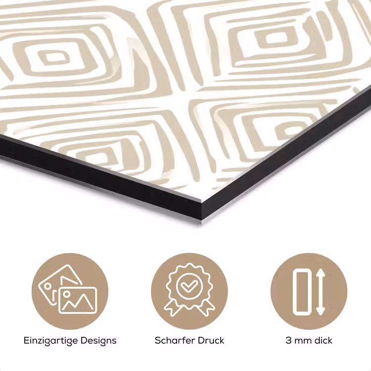Abstract - Ruit - Beige aluminium wit klein 46 -closeup_DE