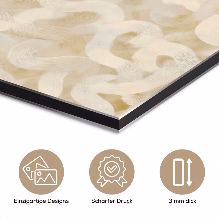 Abstract - Lijnen - Beige aluminium wit klein 46 -closeup_DE
