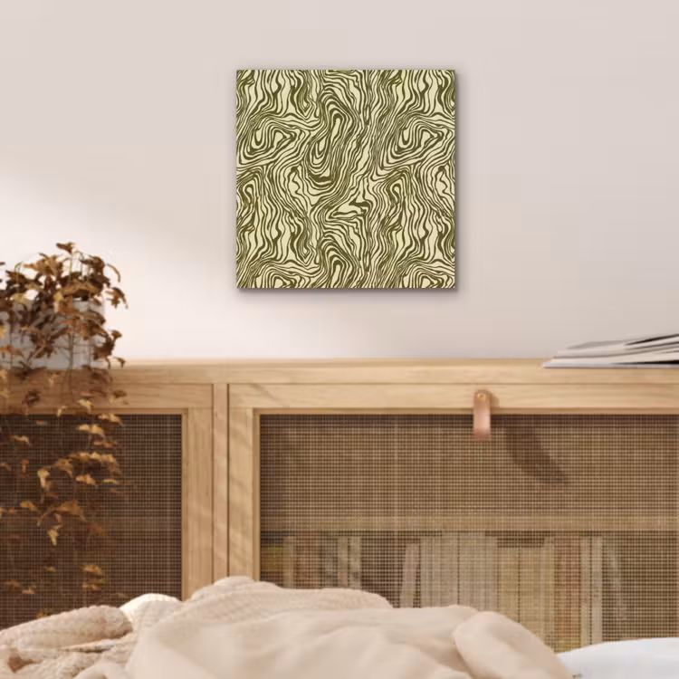 Abstract - Marmer - Groen aluminium wit klein 46 -sfeer3