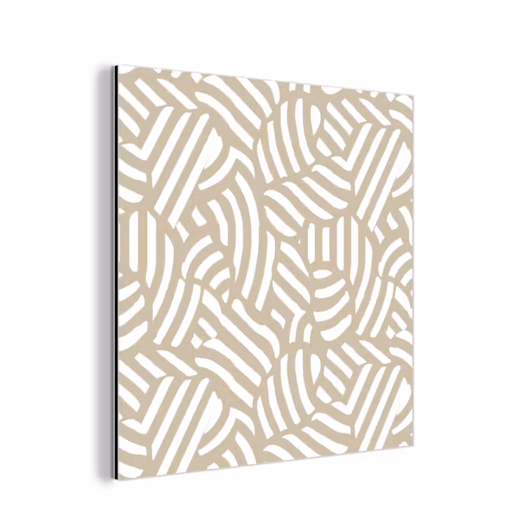 Abstract - Modern - Beige aluminium wit klein 46 -3d
